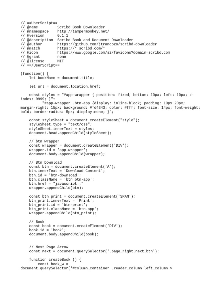 Scribd Book Downloader User PDF Hypertext Computer Programming