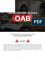 Cronograma 30 Dias Oab