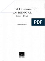 Cultural Communism in Bengal 1936 1952