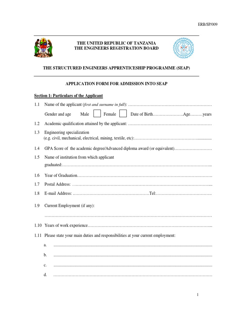 Seap Application Form Reviewed PDF Diploma Academic Degree