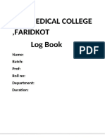 dermatology logbook