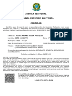 Certidão de quitação eleitoral — Tribunal Superior Eleitoral