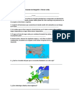 Examen de Geografía 1 3er Corte