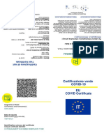 Certificazione Verde COVID-19 EU COVID Certificate: Cha Aldo