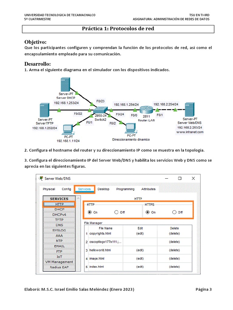 Configuración de Red con 192.168.1.252 | PDF | Dirección IP | Redes