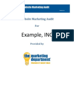 Example Website Marketing Web Audit