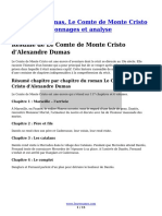 Alexandre Dumas Le Comte de Monte Cristo Resume Personnages Et Analyse