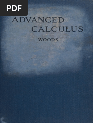 Advanced Calculus Woods | PDF | Function (Mathematics