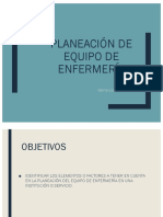 Planeación del equipo de enfermería: factores clave y cálculo de necesidades