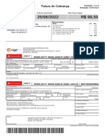 Fatura de Cobrança Fatura de Cobrança: Número Do Contrato: Data de Vencimento: Valor Total A Pagar