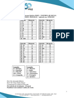 Gabarito Processo Seletivo 2019/2 - VESTIBULAR SOCIAL