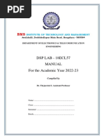 DSP Lab Manual 2022 23