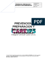 Prevencion, Preparacion y Respuesta Ante Emergencias