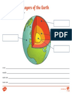 Color Layers of The Earth Activity Sheet