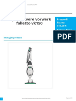 Aspirapolvere Vorwerk Folletto vk150