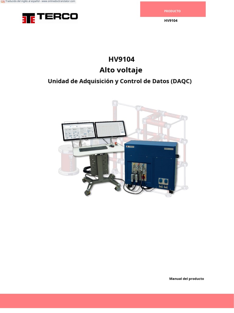 HV9104 High Voltage DAQ and Control Unit Product Manual - En.es | PDF ...