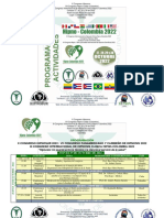 Programación Actividades Congreso HIPNOSUR - Hipno-Colombia 2022 PDF