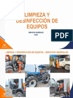 Limpieza y Desinfección de Equipos