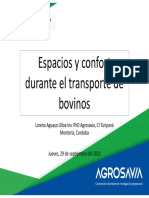 Espacios y Confort Durante El Transporte - Lorena Aguayo