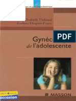 Gynécologie de Ladolescente (Pratique en Gynécologie-obstétrique)
