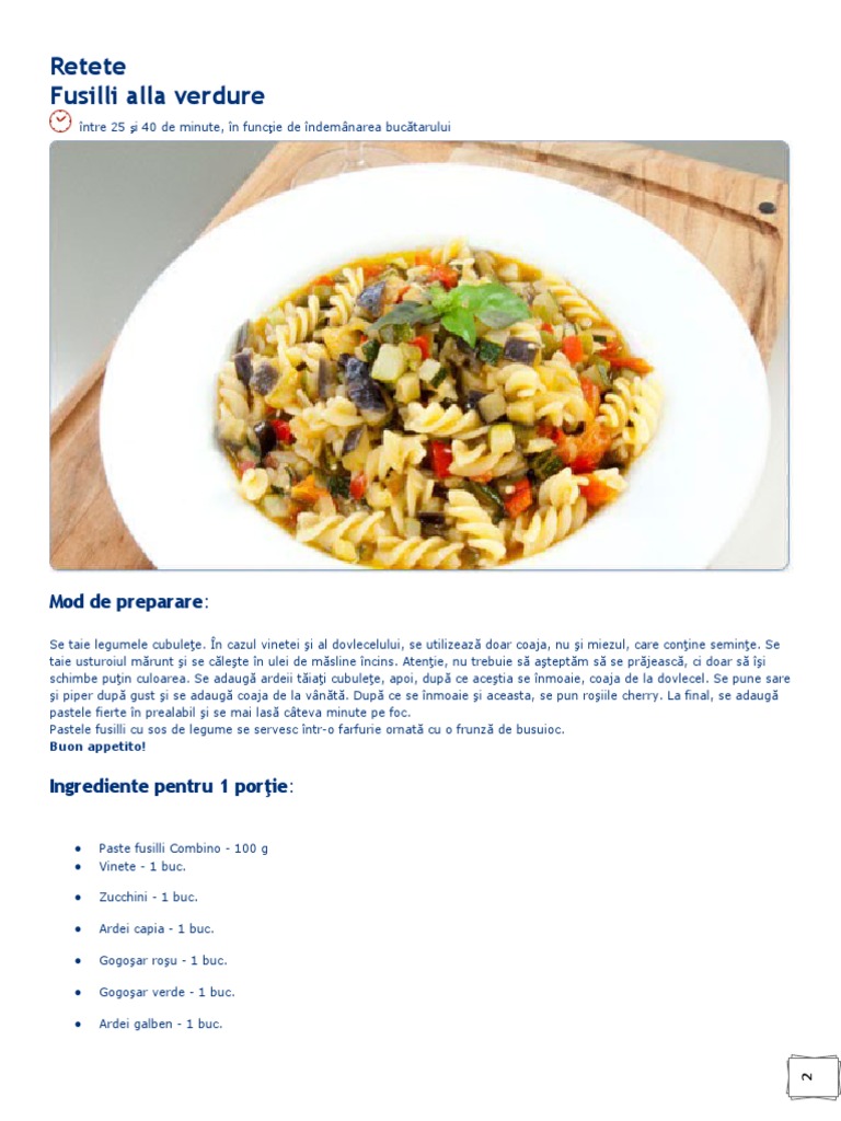 Retete Culinare | PDF