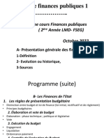 Cours de Finances Publiques 1 FSEG 2022