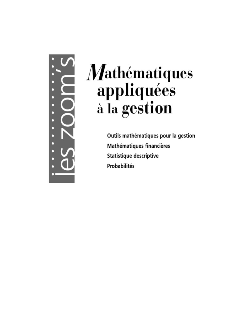 Mathématiques Appliquées à La Gestion: 9782842009168: Posière J.-p