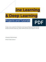Machine Learning & Deep Learning Projects and Tutorials Topic-wise List