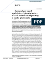 Fracture Analysis-Based Mode-I Stress Intensity Factors of Crack Under Fracture Grouting in Elastic-Plastic Soils