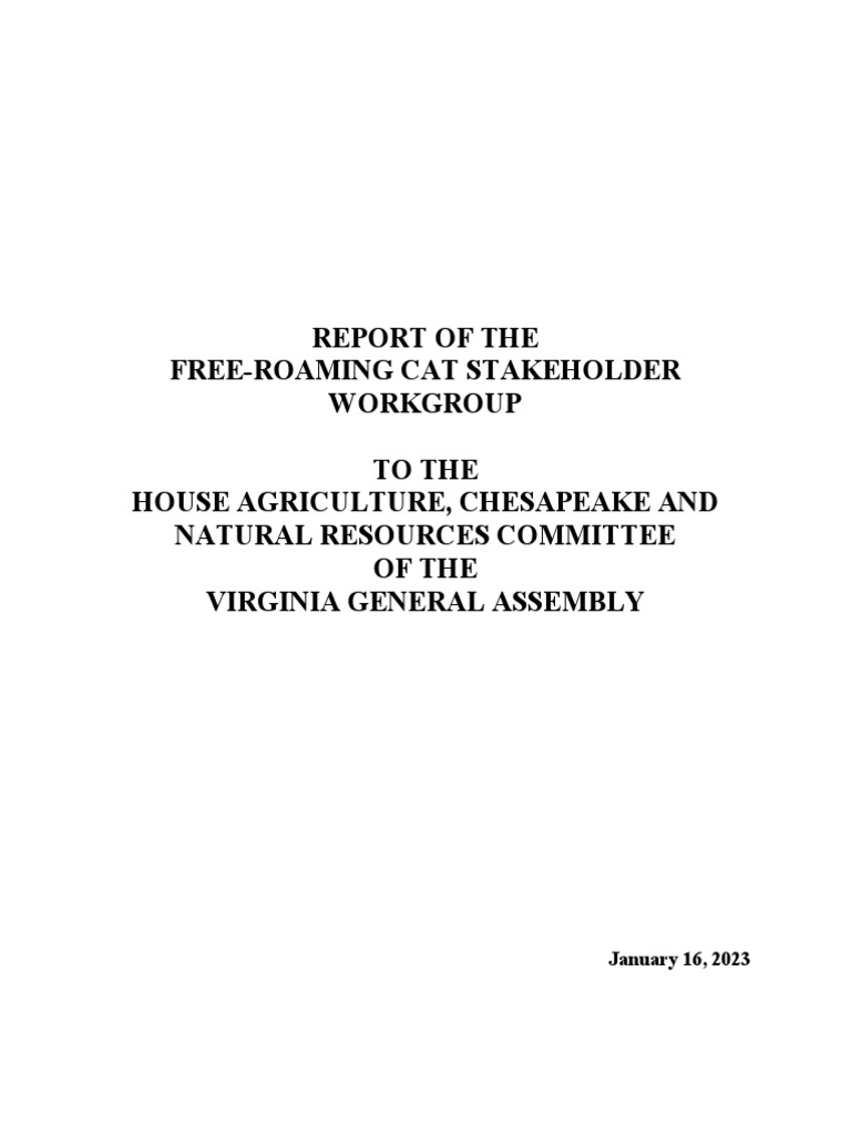Free-Roaming Cat Management in Virginia | PDF | Cats | Animals And Humans