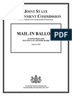 January 2023 Mail-in Ballots: An Interim Report of the Election Law Advisory Board