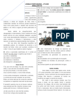 Simulado 03 - Língua Portuguesa 9º Ano - Prof. Eduardo