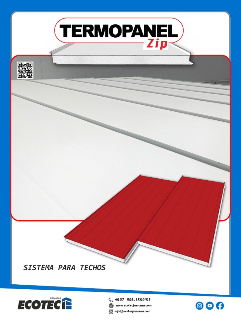 Termopaneles Zip para Techos Aislantes | PDF | Aislamiento térmico ...
