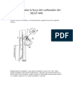 Regulación Boya Carburador SEAT 600