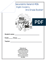 Escuela Secundaria General #216 3rd Grade Booklet: English Academy
