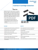 Pcie M.2 Gen 3 and Gen 4 Card Edge Connectors: High Density High Performance Connector