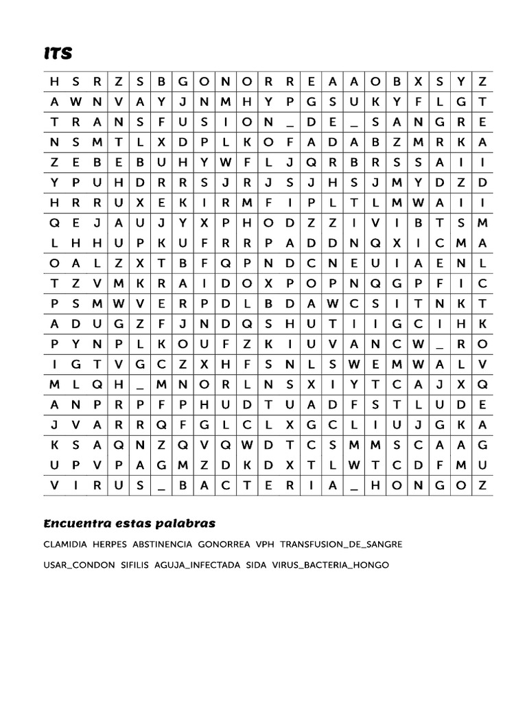 Jugar Sopa de Letras - Puzzel ITS | PDF