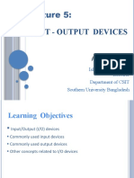 I/O Devices: Commonly Used Input and Output Devices