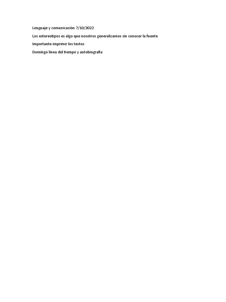 Ejemplos de lenguaje y comunicación | PDF | Artes del Lenguaje y ...