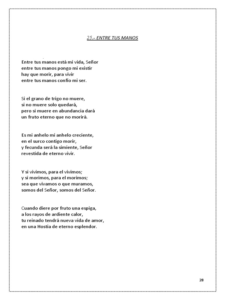 25.Entre Tus Manos PDF