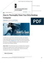 How To Thoroughly Clean Your Dirty Desktop Computer