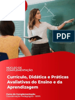 Currículo Didática e Práticas Avaliativas Do Ensino e Da Aprendizagem