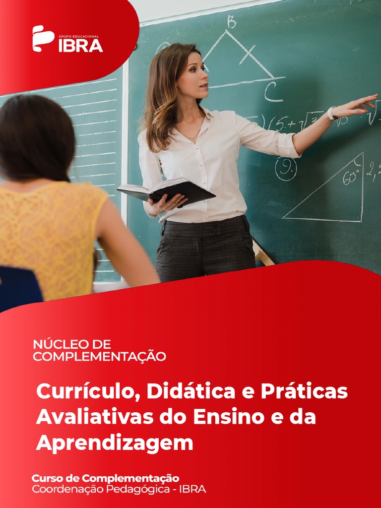 Currículo Didática e Práticas Avaliativas Do Ensino e Da Aprendizagem ...