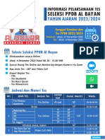 Informasi Pelaksanaan Tes