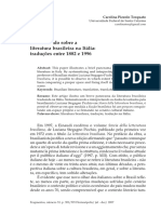 Breve Estudo Sobre A Literatura Brasileira Na Itália