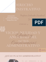 Vicios, Nulidad y Anulidad Del Acto Administrativo