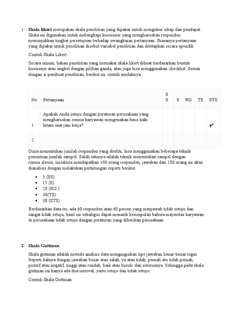 Skala Guttman | PDF