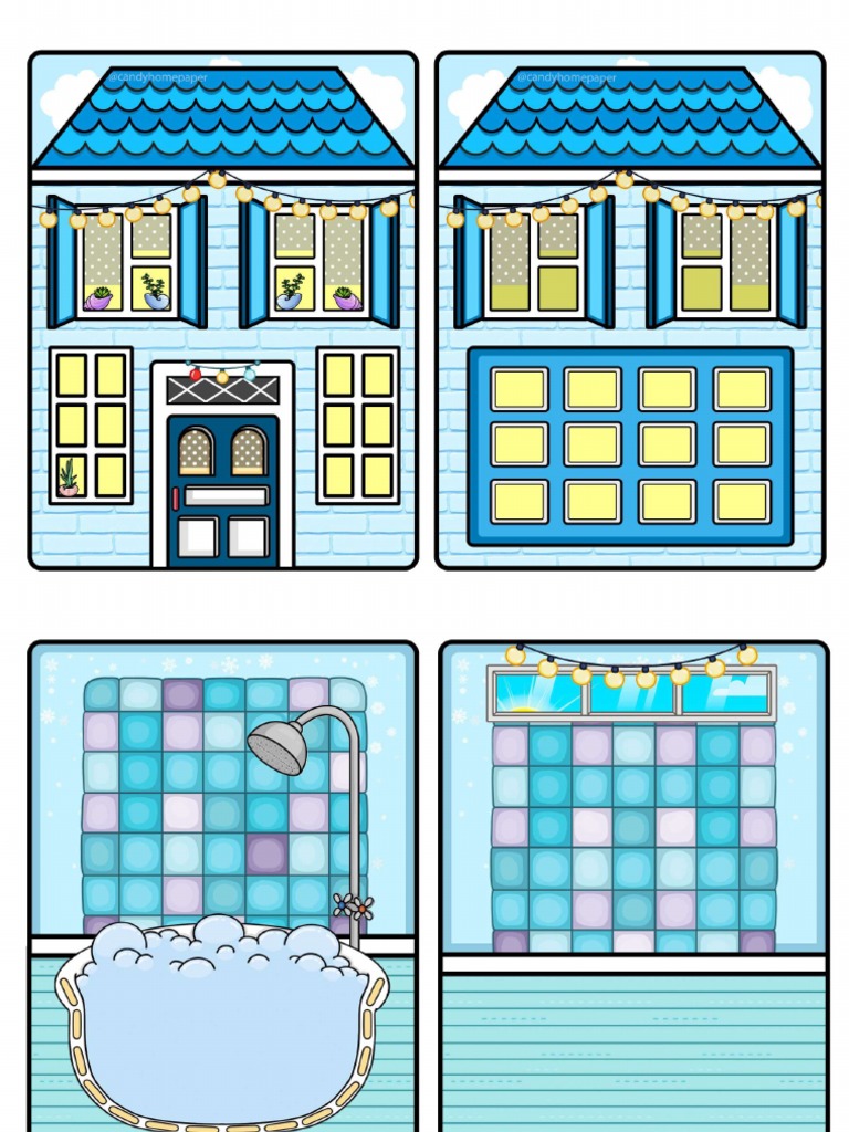 v48. Blue House Decoration | PDF