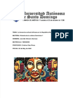 PDF Trabajo Final Historia de La Cultura Dominicana Herencia Cultural Africana en La Republica Dominicana Actual - Compress