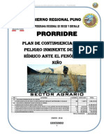 Plan de Contingencia Ante El Peligro Inminente de Deficit Hidrico Ante El Fenomeno El Nino Puno 2016